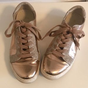 Kenneth Cole Reaction metallic sneakers